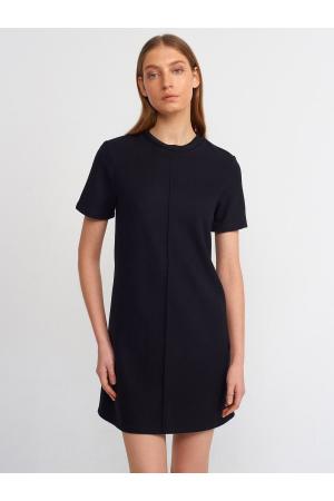 Soft Mini Dress-Black