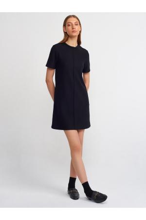 Soft Mini Dress-Black