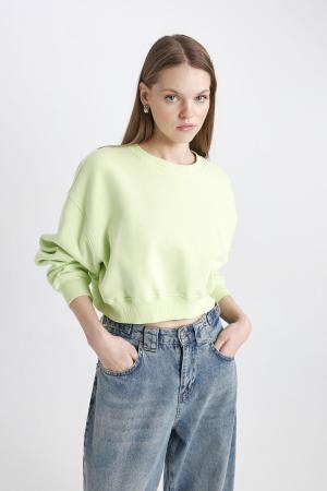 Coool Crop Basic Sweatshirt