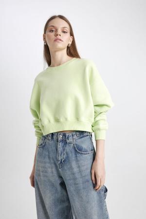 Coool Crop Basic Sweatshirt