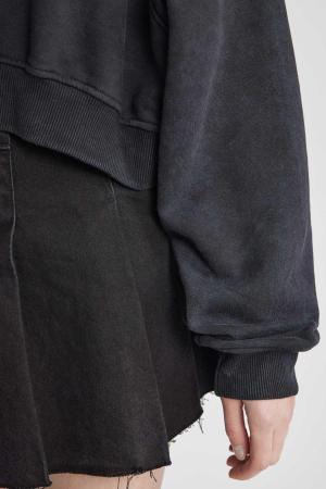 Cool Crop Thick Fabric Basic Sweatshirt