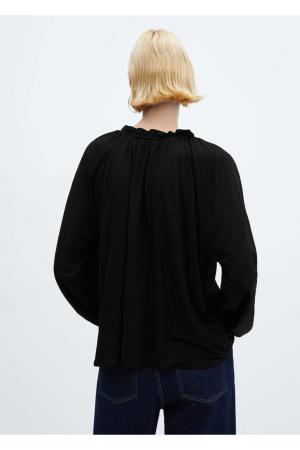 Blouse with sleeves