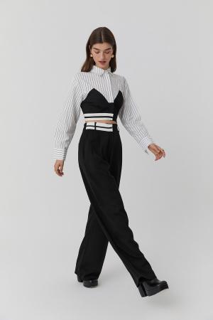 High waisted cloth pants