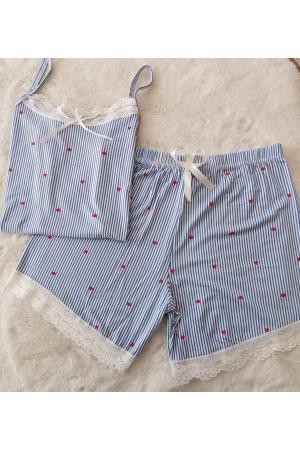 Rope Suspender Shorts Set