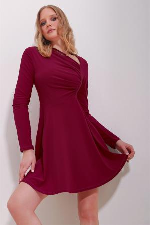 Women's Asymmetrical Collar Dress