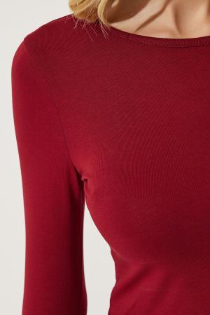 Women's Burgundy Blouse