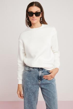 Women's White Sweatshirt