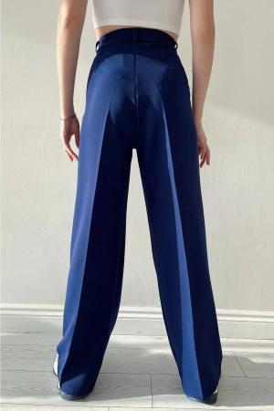 Women's wide leg pleated pants