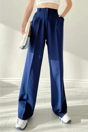 Women's wide leg pleated pants