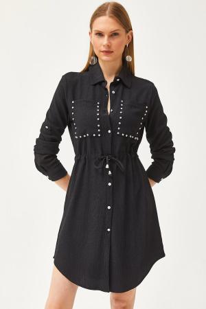 Women's Black Shirt Dress