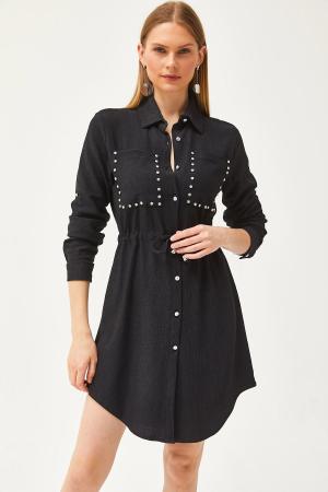 Women's Black Shirt Dress