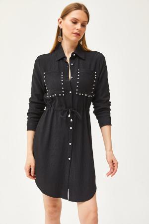 Women's Black Shirt Dress