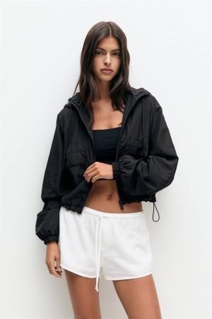 Basic lightweight cropped jacket