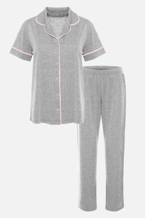 Women's Grey Pajama Set