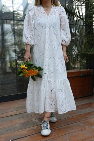 White Cotton  Dress