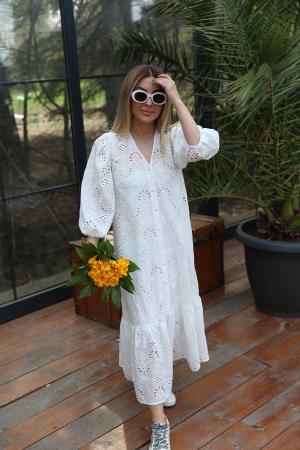 White Cotton  Dress