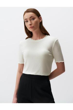 Short Sleeve Knitted Blouse