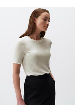 Short Sleeve Knitted Blouse