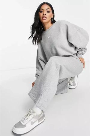 Oversize Cut Grey Women's Sweatshirt