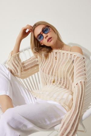 Summer knitted blouse