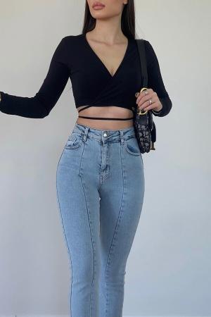 Blue lycra pants