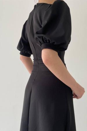 Women's Black Midi Dress