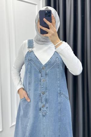 New Season Denim Vest Dress