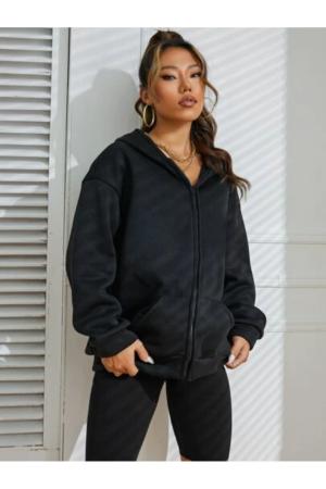 Black Hooded Sweatshirt