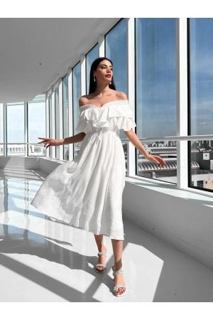 White Linen Summer Dress