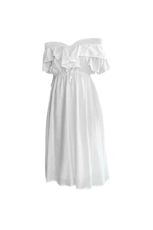 White Linen Summer Dress