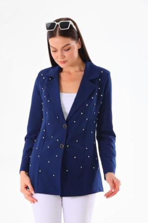 Double breasted pearl jacket
