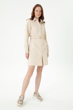 Women's Cream Woven Dress