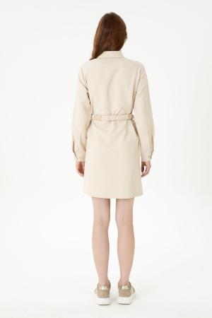 Women's Cream Woven Dress