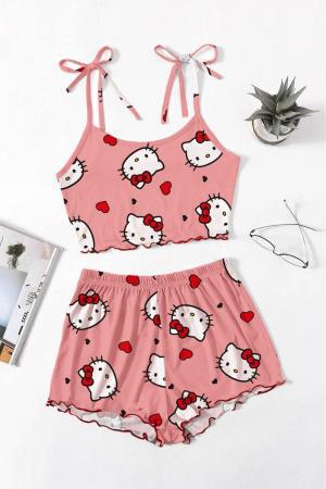 Angelina Hello Kitty 2 Ribbed Shorts Set