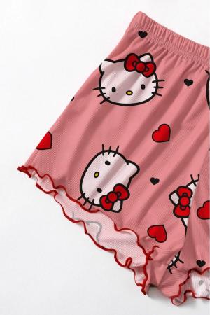 Angelina Hello Kitty 2 Ribbed Shorts Set