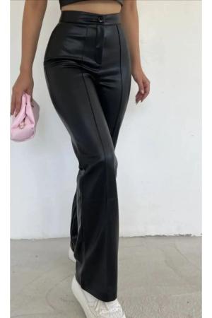 Faux Leather Trousers