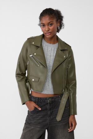 faux leathe jacket