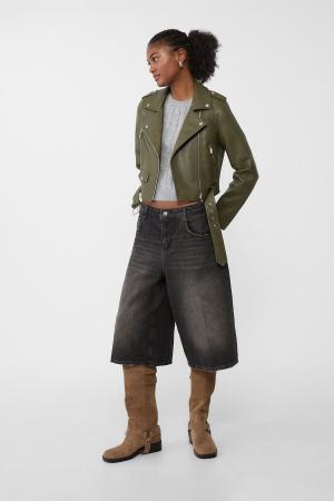 faux leathe jacket