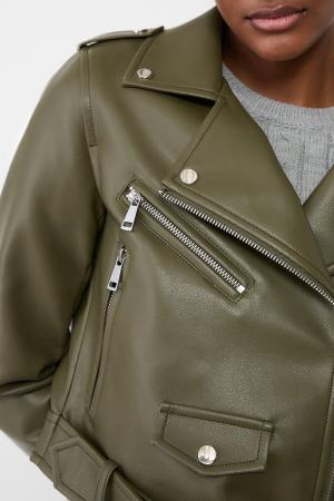 faux leathe jacket