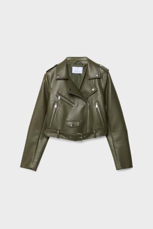 faux leathe jacket