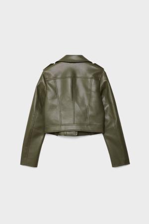 faux leathe jacket
