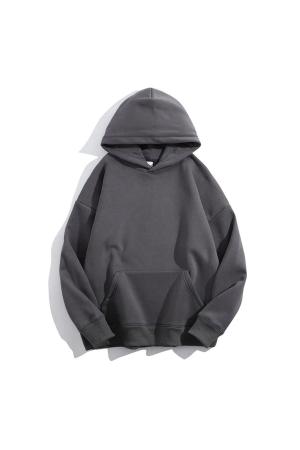 Plain Oversize Hooded Sweatshirt Hoodie