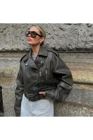 Oversize Leather Jacket