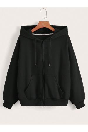 Unisex Zip Up Hooded Jacket