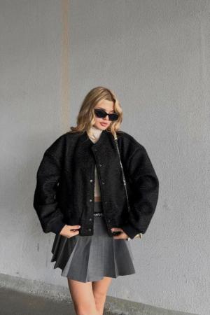 cashmere wool look loose jacket coat