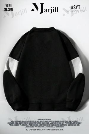 Unisex Black and White Sweatshirt