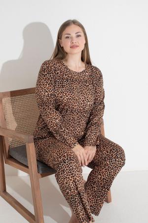 Cotton knit pajama set