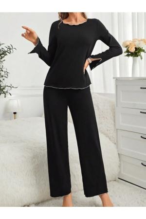 Black Women's Pajama Set