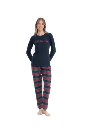 Women's Round Neck Pajama Set