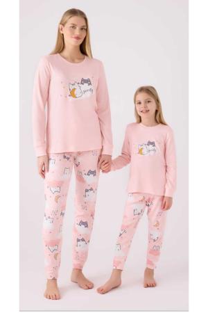 Mother and daughter pajamas 100% cotton